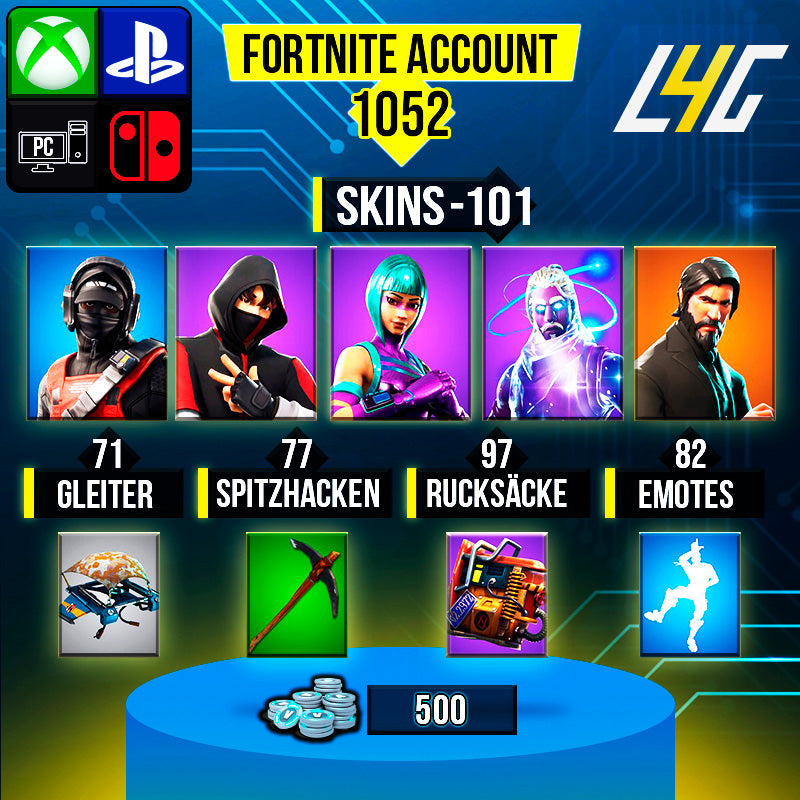 Fortnite Custom Account - 101 Skins | Wonder | Galaxy