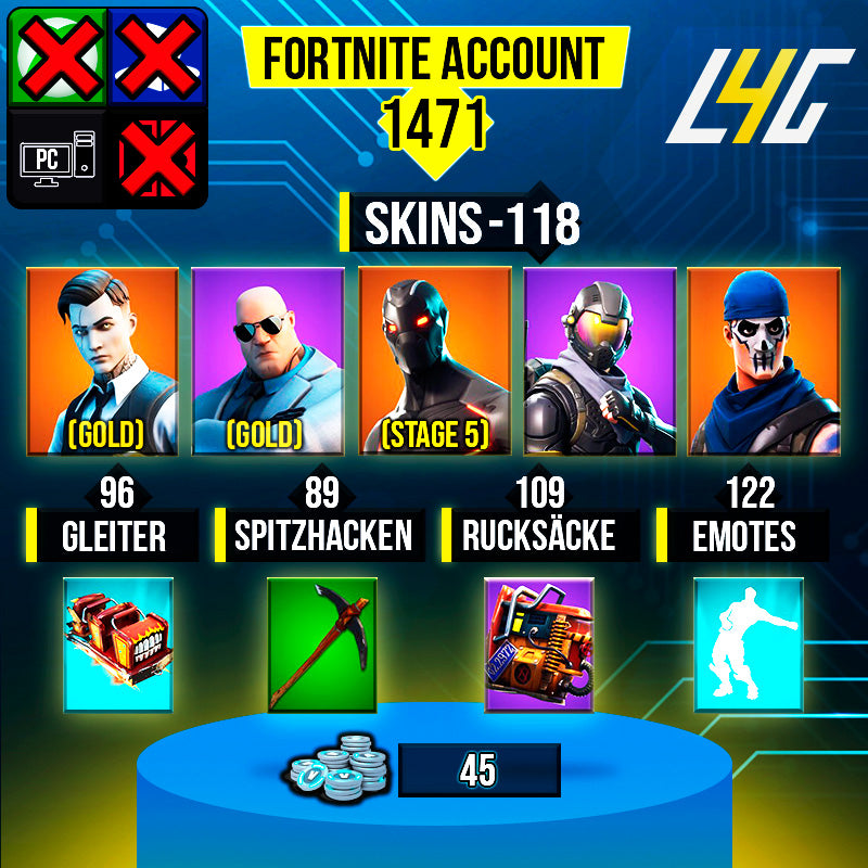 Fortnite Custom Account - 118 Skins | OG STW | Omega (Stage