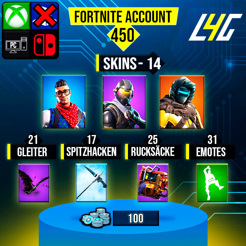 Fortnite Custom Account - 14 Skins | Prodigy | Rogue Agent