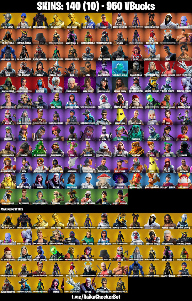 Fortnite Custom Account - 140 Skins | Omega (Stage 5)