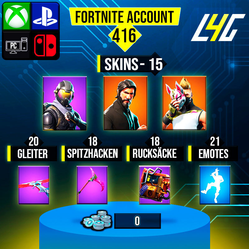 Fortnite Custom Account - 15 Skins | The Reaper | Rogue