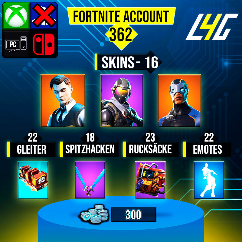 Fortnite Custom Account - 16 Skins | Rogue Agent | Midas