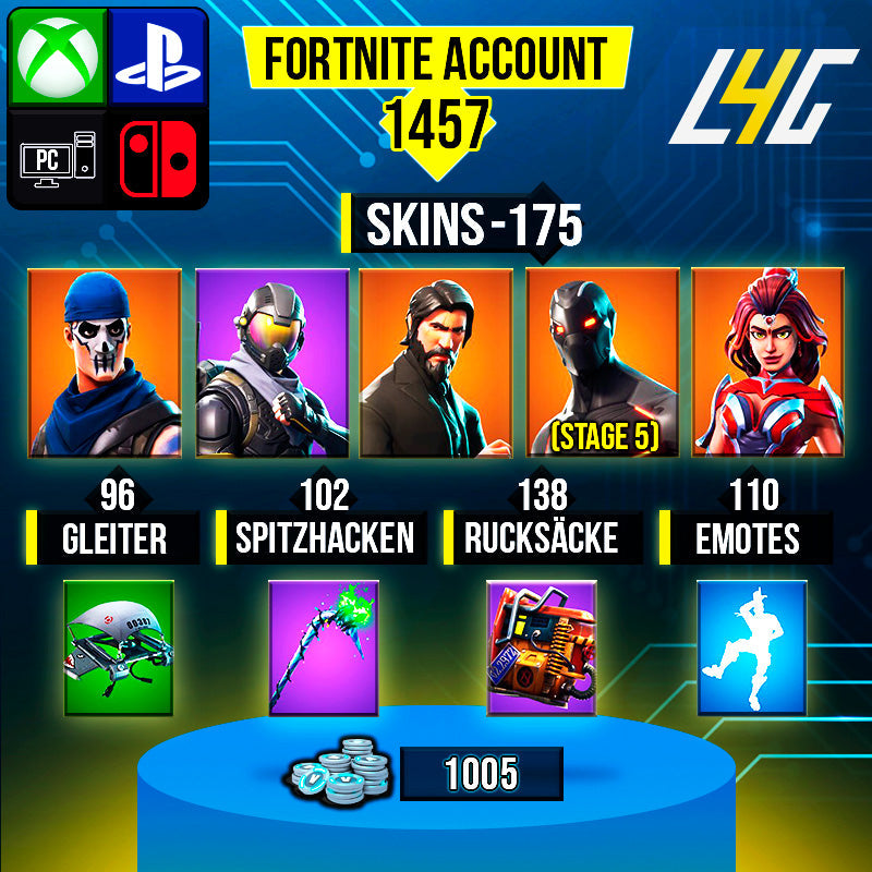 Fortnite Custom Account - 175 Skins | The Reaper | Omega