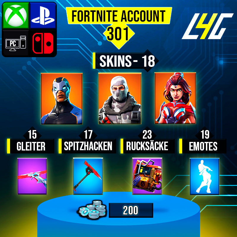 Fortnite Custom Account - 18 Skins | Havoc | Carbide