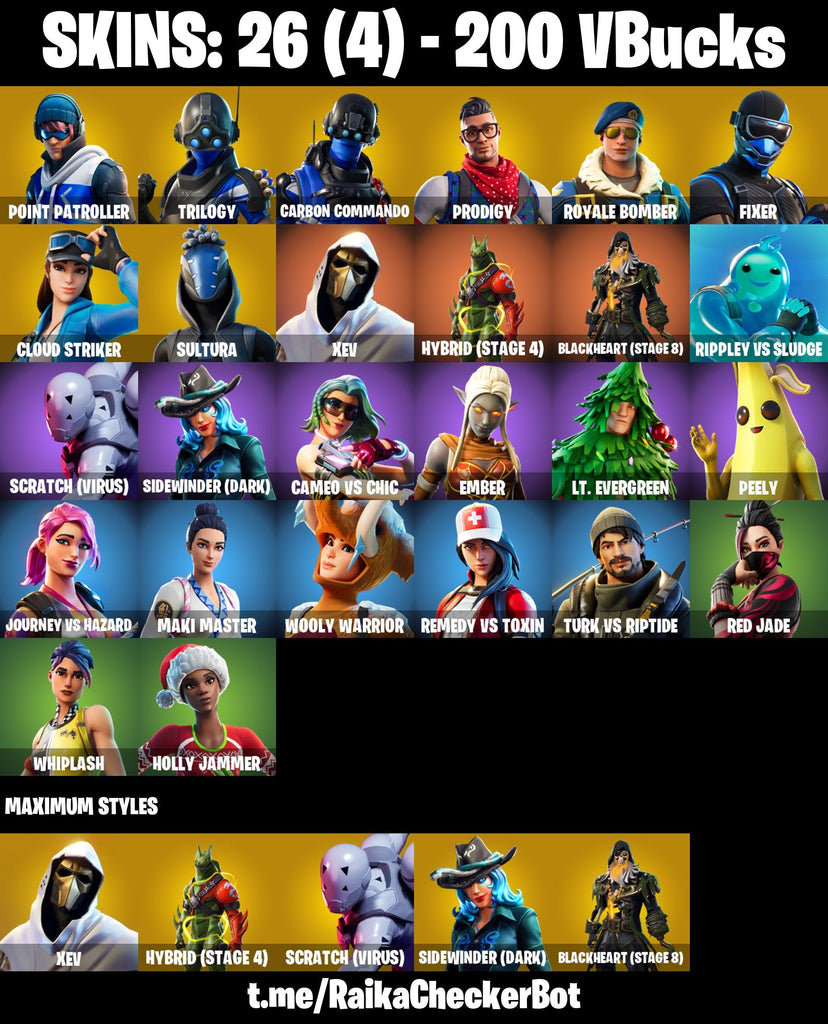 Fortnite Custom Account - 26 Skins | Trilogy | Royale