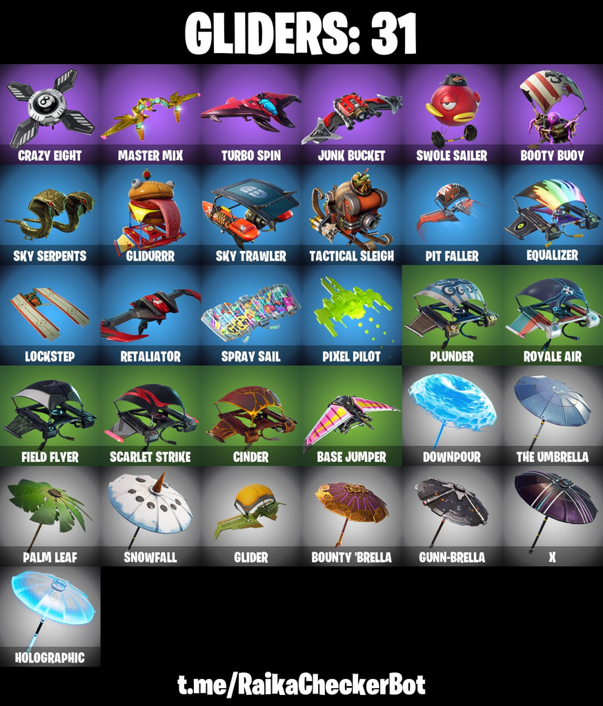 Fortnite Custom Account - 36 Skins | Glow | Blackheart