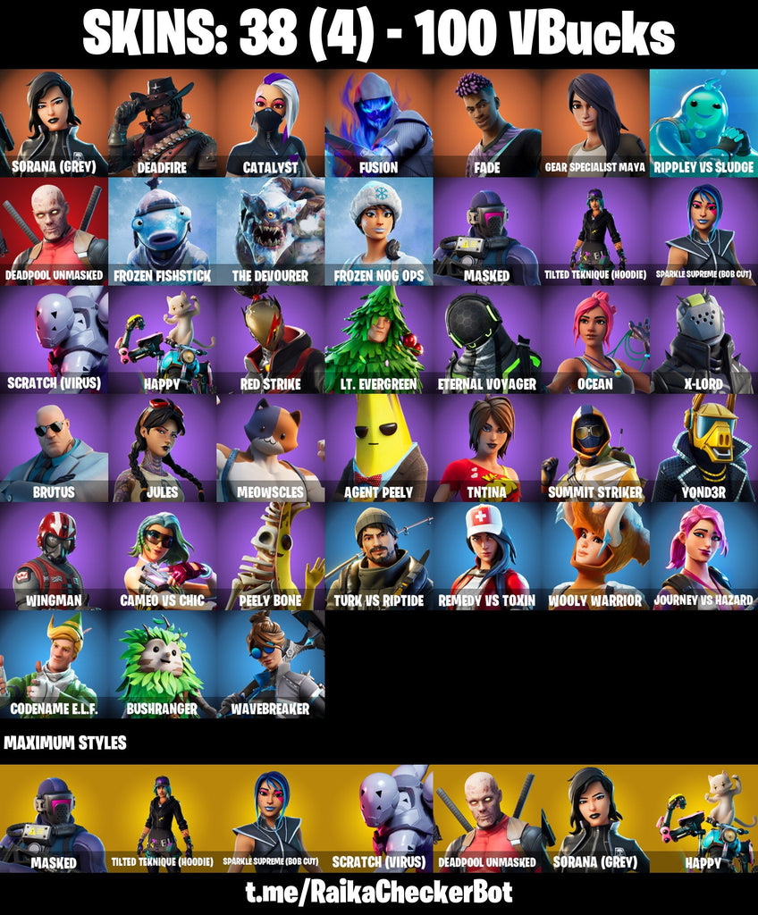 Fortnite Custom Account - 38 Skins | Catalyst | Fusion