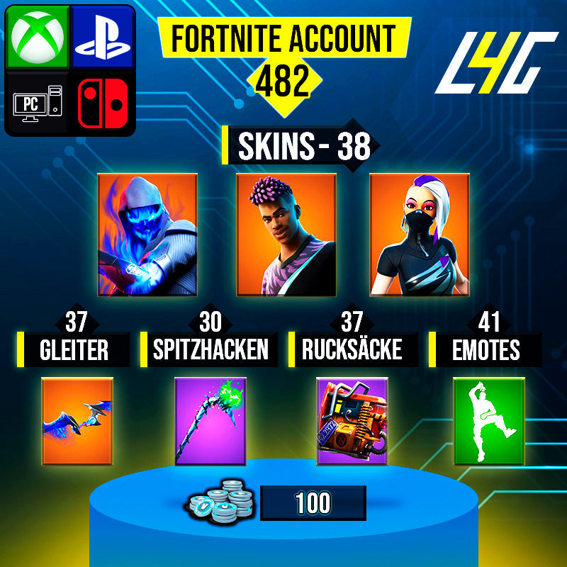 Fortnite Custom Account - 38 Skins | Catalyst | Fusion