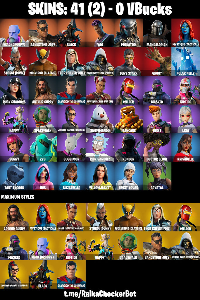 Fortnite Custom Account - 41 Skins | Joey | Fade