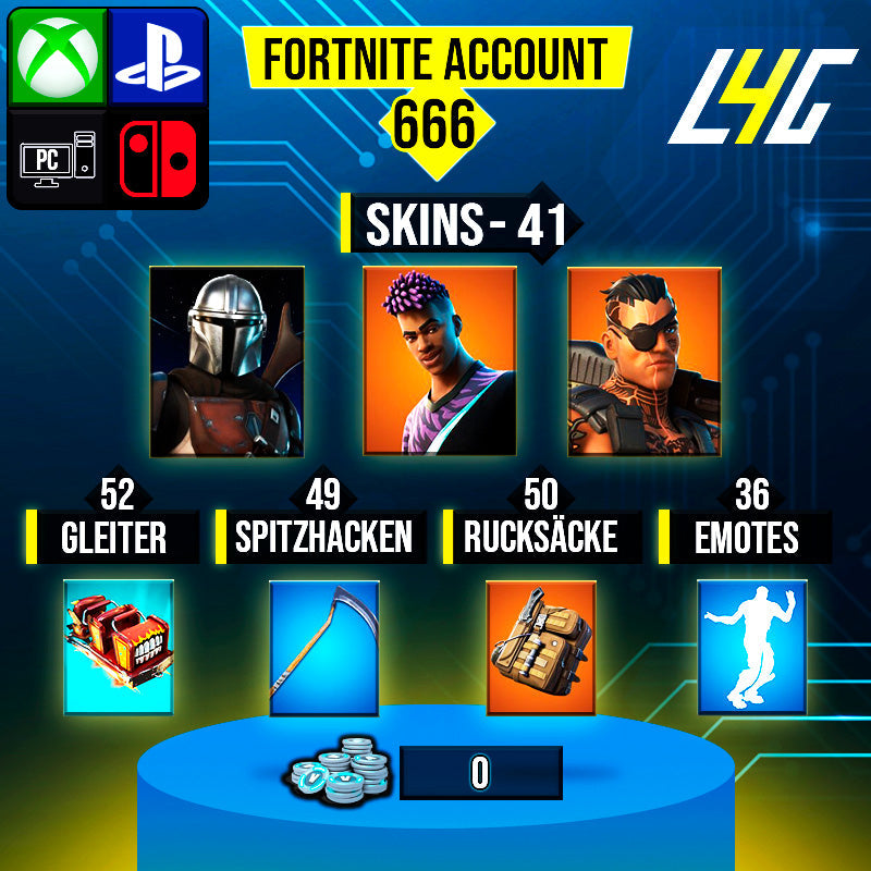 Fortnite Custom Account - 41 Skins | Joey | Fade