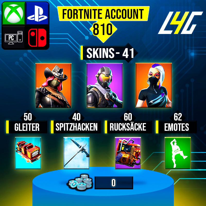 Fortnite Custom Account - 41 Skins | Rogue Agent | Catalyst