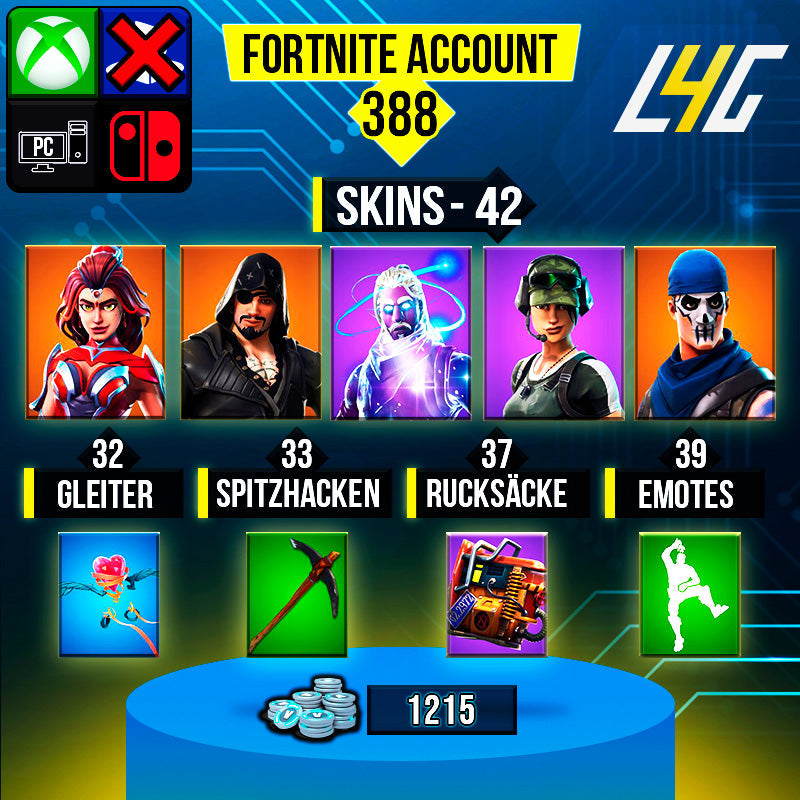 Fortnite Custom Account - 42 Skins | Galaxy | Trailblazer