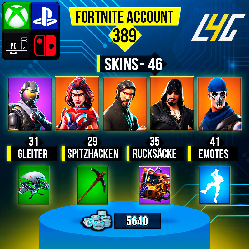 Fortnite Custom Account - 46 Skins | OG STW | The Reaper