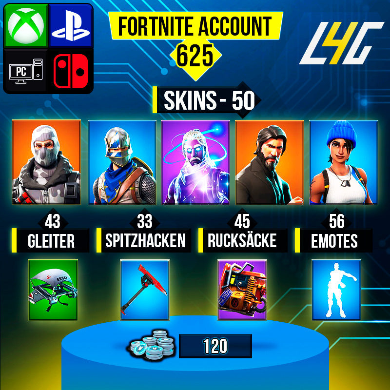 Fortnite Custom Account - 50 Skins | Galaxy | The Reaper