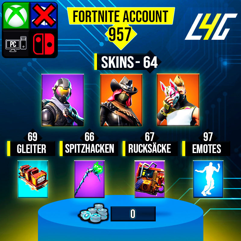 Fortnite Custom Account - 64 Skins | Rogue Agent | Calamity