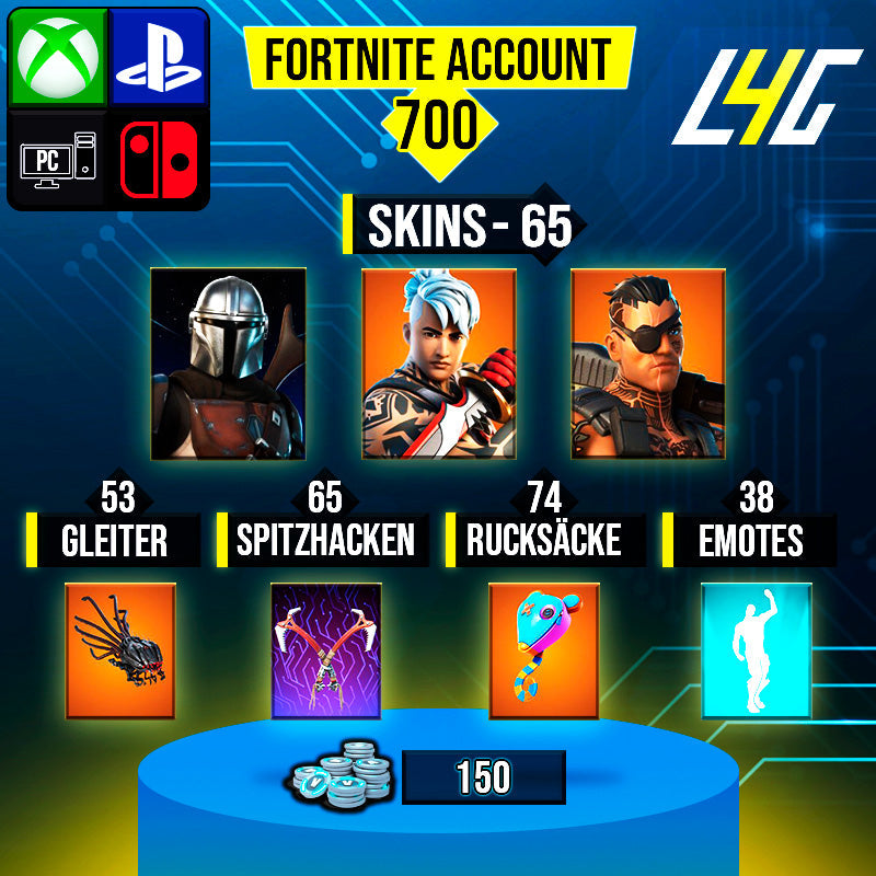 Fortnite Custom Account - 65 Skins | Ronin | Joey