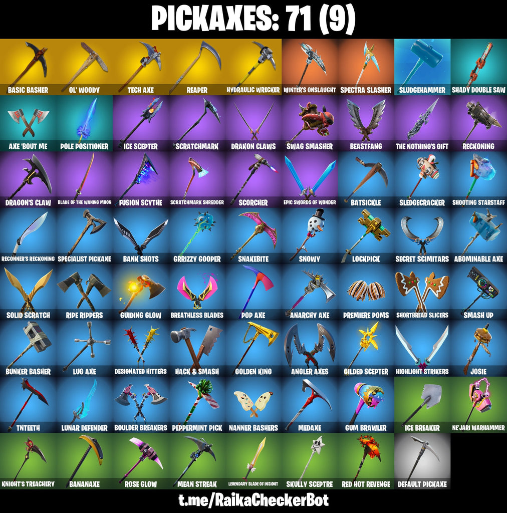 Fortnite Custom Account - 71 Skins | OG STW | Gold Midas