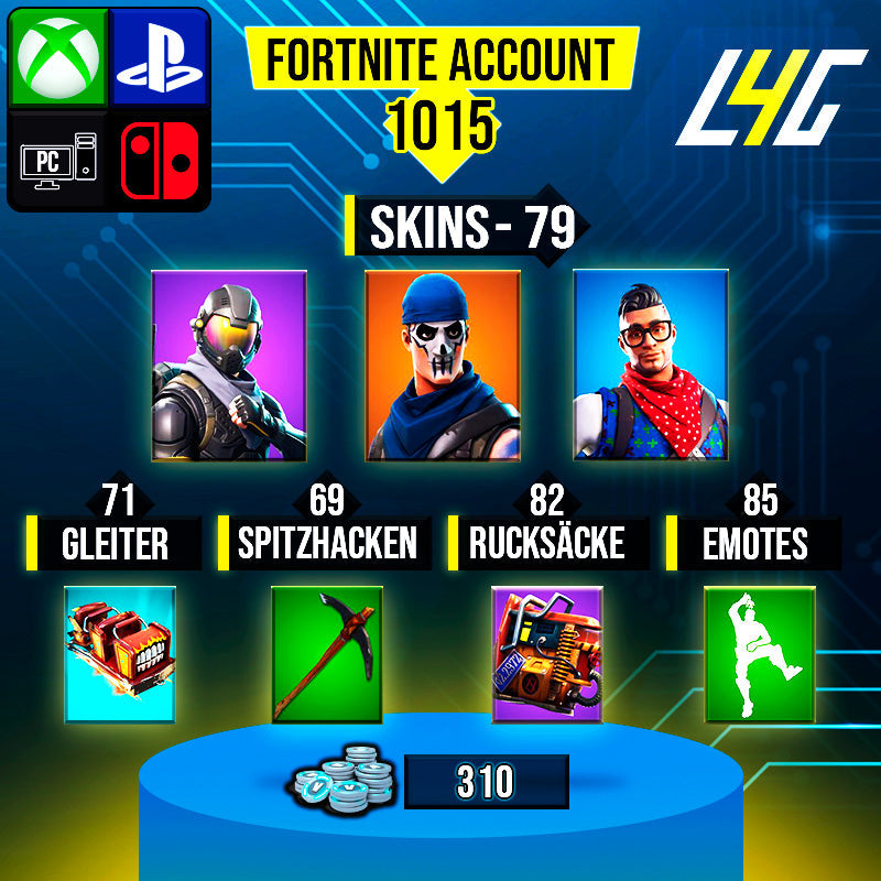 Fortnite Custom Account - 79 Skins | OG STW | Rogue Agent