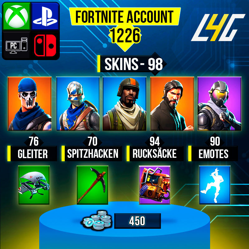 Fortnite Custom Account - 98 Skins | Aerial Assault Trooper