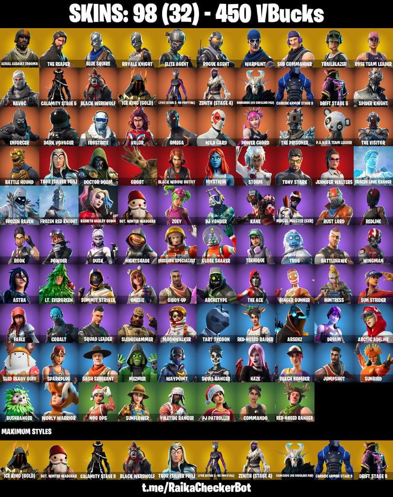 Fortnite Custom Account - 98 Skins | Aerial Assault Trooper