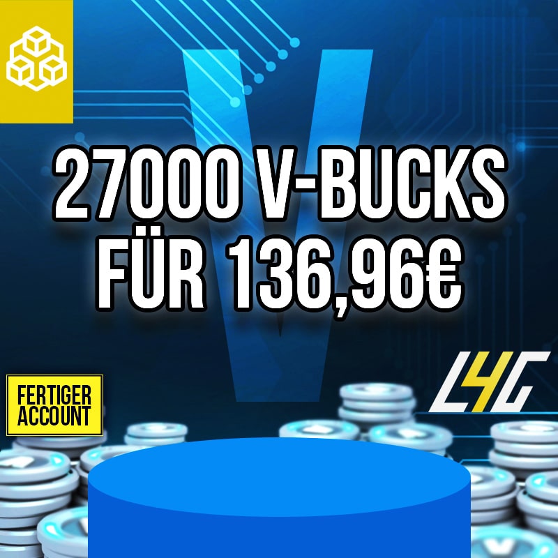 Fortnite V-Bucks - 27.000 V-Bucks