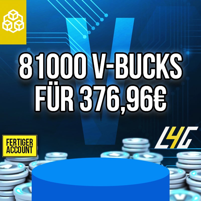 Fortnite V-Bucks - 81.000 V-Bucks