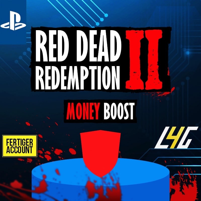PS4/5 - RDR II Geld Boost $ + Gold Premium Account Red Dead