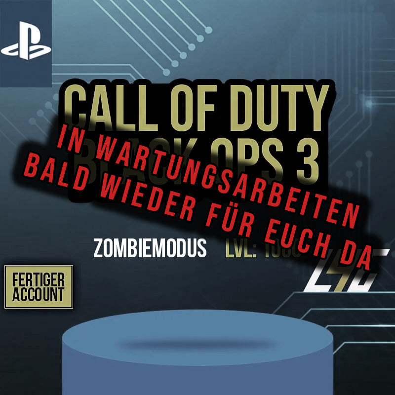 PS4/5 - COD: Black Ops 3 Zombiemodus Level 1000 Account -