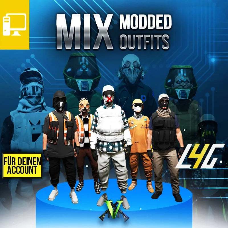 PC - GTA V Mix Modded Outfit Pack - Grand Theft Auto V