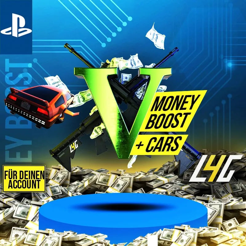PS4 - GTA V Cash + Cars Boost (10 Mio. - 1 Mrd. GTA$) -