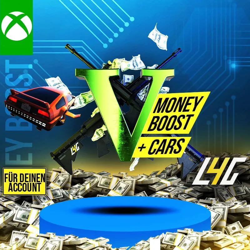 Xbox One - GTA V Cash + Car Boost (10 Mio. - 1 Mrd. GTA$) -